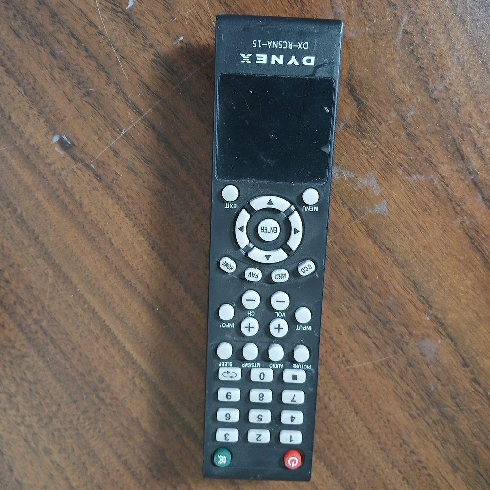 DYNEX Black TV Remote Control - DX-RC5NA-15 Tested Works